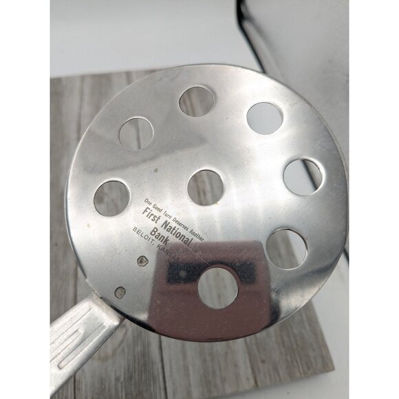 Vernco Stainless Steel 12” Slotted Spatula Pancake Wood Handle Japan Advertising - Picture 8 of 8